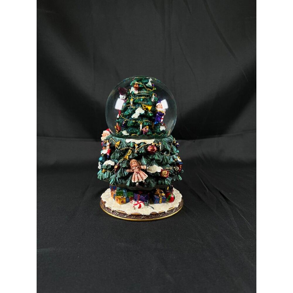 Costco Rotating Christmas Tree Water Globe 8.5” ornament holiday home decor